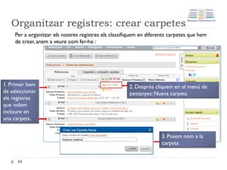 Importar referències
34
 