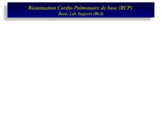 Réanimation Cardio Pulmonaire de base (RCP)  Basic Life Support (BLS) 