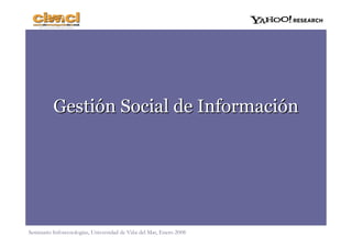 Gestión Social de Información 