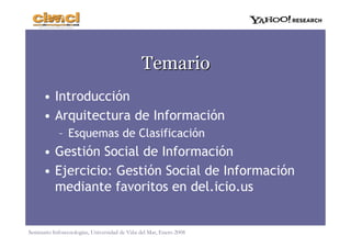 Gestión Social de Información 