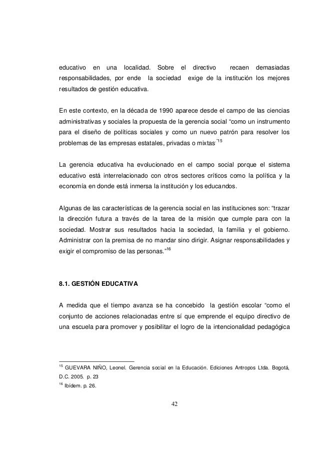 Gestión administrativa para el mejoramiento de la calidad 