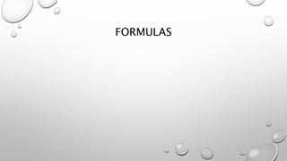 FORMULAS
 