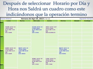 Después de seleccionar Horario por Día y
Hora nos Saldrá un cuadro como este
indicándonos que la operación termino
 