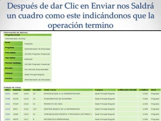 Después de dar Clic en Enviar nos Saldrá
un cuadro como este indicándonos que la
operación termino
 
