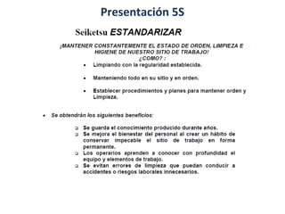 Presentación 5S
 