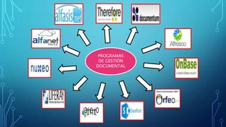 PROGRAMAS
DE GESTIÓN
DOCUMENTAL
 
