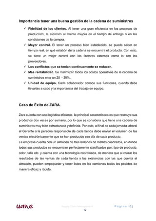 Gestión de la cadena de suministros supply chain management | PDF