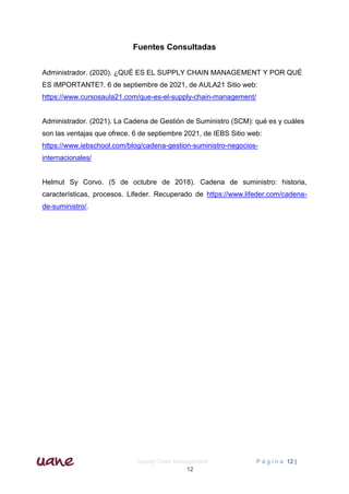 Gestión de la cadena de suministros supply chain management | PDF
