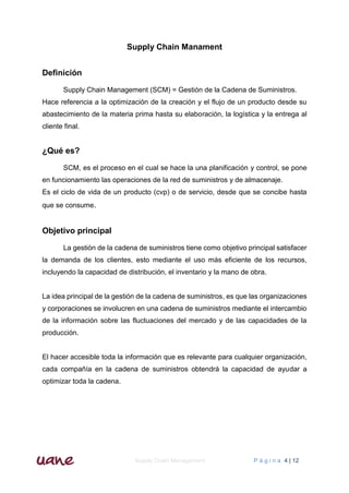 Gestión de la cadena de suministros supply chain management | PDF
