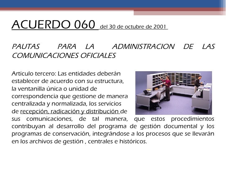 Gestión de la correspondencia