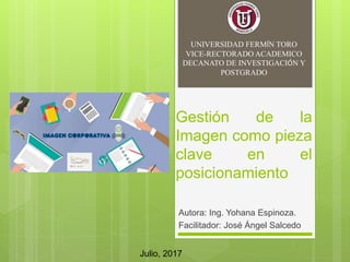 Gestión de la imagen como pieza clave en el posicionamiento | PPT