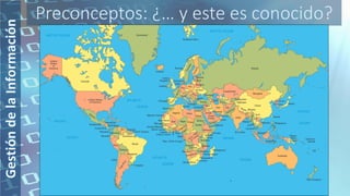 Preconceptos: ¿… y este es conocido?
 