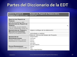 25/09/2012   Curso: Gerencia Avanzada de Proyectos Informáticos   28
 