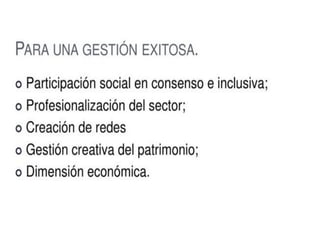 Gestión de patrimonio cultural