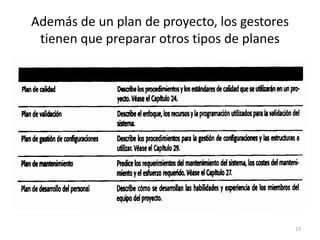 Planificación y calendarización del proyecto.