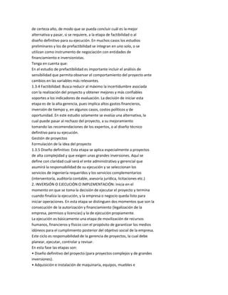 Gestión de proyectos leer fin de semana