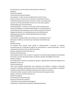 Gestión de proyectos leer fin de semana