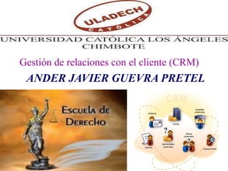 Gestión de relaciones con el cliente (CRM)
ANDER JAVIER GUEVRA PRETEL
 