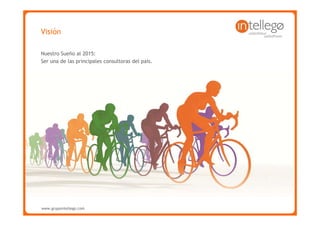 Visión

Nuestro Sueño al 2015:
Ser una de las principales consultoras del país.




www.grupointellego.com
www.intellego.com.mx
www.grupointellego.com
 