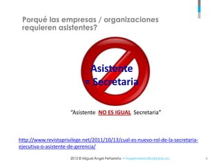 Gestión efectiva de la asistente de gerencia | PPTX