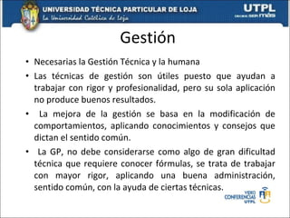 Gestión y Control de Proyectos | PPT
