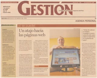 DePeru.com en el diario Gestion