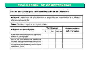 EVALUACION  DE COMPETENCIAS 