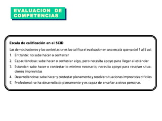 EVALUACION  DE COMPETENCIAS 