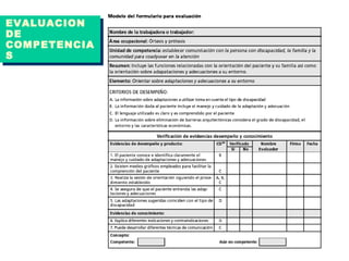 EVALUACION  DE COMPETENCIAS 