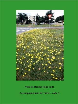 Ville de Rennes (Zup sud)
Accompagnement de voirie – code 3
 