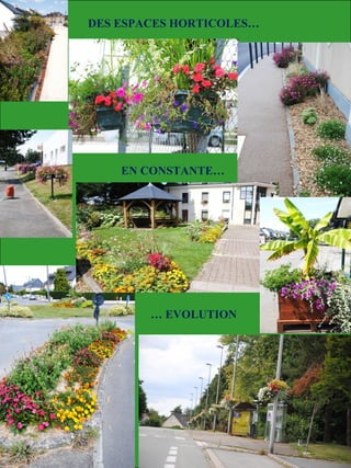 DES ESPACES HORTICOLES…
EN CONSTANTE…
… EVOLUTION
 