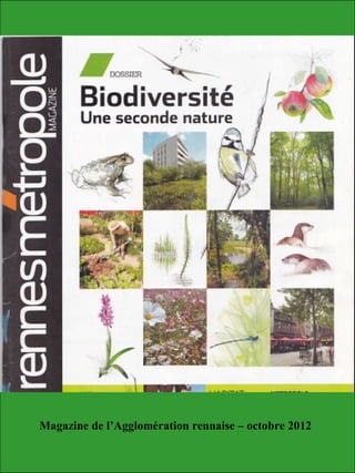 Magazine de l’Agglomération rennaise – octobre 2012
 