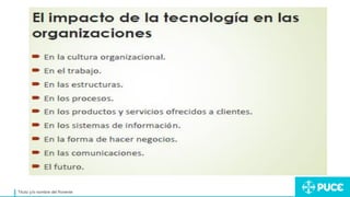 Título y/o nombre del Ponente
 