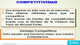 Título y/o nombre del Ponente
 