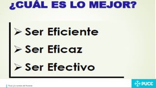 Título y/o nombre del Ponente
 