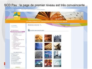 SCD Pau : la page de premier niveau est très convaincante…
 