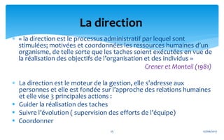 Notion de gestion principe de gestion et planification | PDF