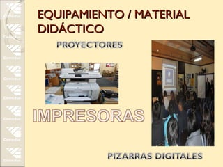EQUIPAMIENTO / MATERIAL
DIDÁCTICO
 