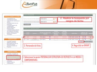 2. Realice la búsqueda por 
rangos de fecha 
 