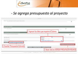 - Se agrega presupuesto al proyecto 
 