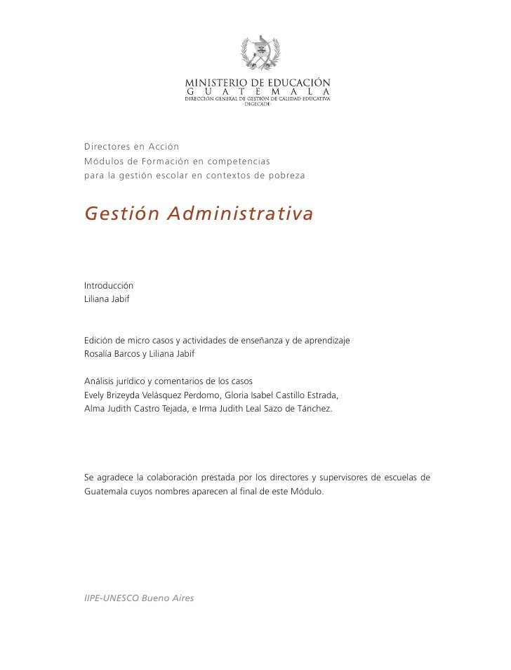 Gestion administrativa