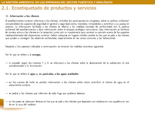 LA GESTIÓN AMBIENTAL EN LAS EMPRESAS DEL SECTOR TURÍSTICO Y ENOLÓGICO 2.1. Ecoetiquetado de productos y servicios 