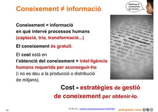 Per què gestionar el coneixement?