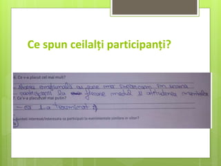 Ce spun ceilalți participanți?
 