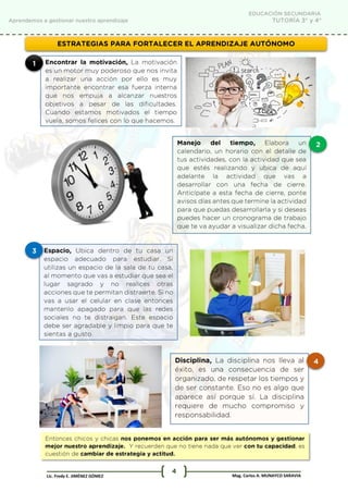 Gestionar nuestros aprendizajes SEMANA 13