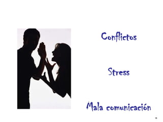 Conflictos

     Stress

Mala comunicación
                    15
 