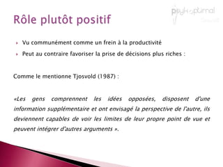 Principes d’opposition , d’incompatibilité en interactionIls fixent les conditions préalables au processus de conflitDéfinir globalement