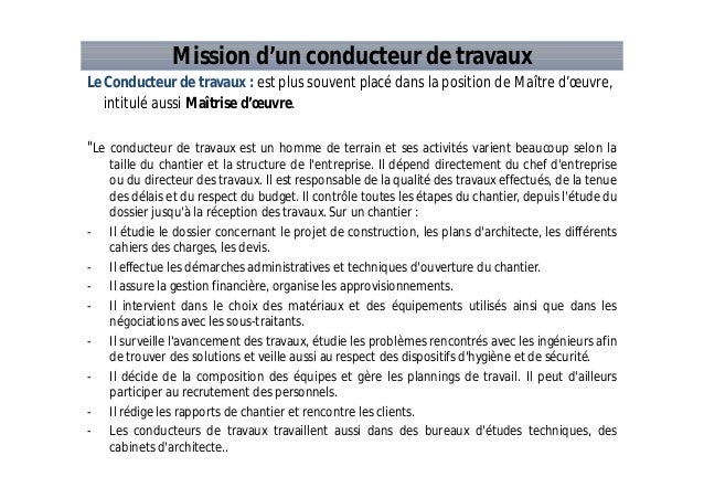Gestion De Chantier Ct Btp Def 18 10 13