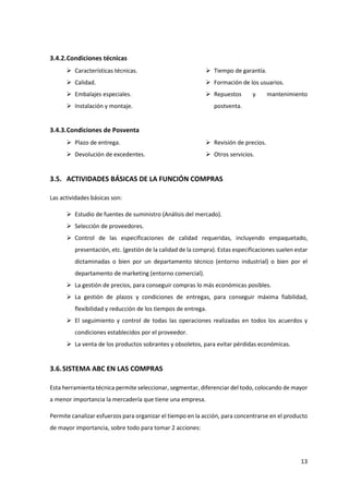 GESTION DE COMPRAS | PDF