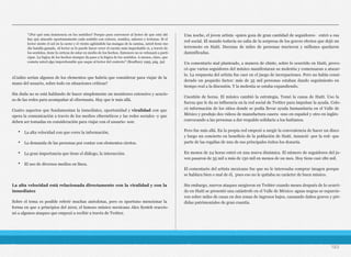 ¿Cuáles serían algunos de los elementos que habría que considerar para viajar de la
mano del usuario, sobre todo en situaciones críticas?
Sin duda no se está hablando de hacer simplemente un monitoreo extensivo y acucio-
so de las redes para acompañar al cibernauta. Hay que ir más allá.
Cuatro aspectos que fundamentan la inmediatez, oportunidad y viralidad con que
opera la comunicación a través de los medios cibernéticos y las redes sociales -y que
deben ser tomadas en consideración para viajar con el usuario- son:
• La alta velocidad con que corre la información.
• La demanda de las personas por contar con elementos ciertos.
• La gran importancia que tiene el diálogo, la interacción.
• El uso de diversos medios en línea.
La alta velocidad está relacionada directamente con la viralidad y con la
inmediatez
Sobre el tema es posible referir muchas anécdotas, pero es oportuno mencionar la
forma en que a principios del 2010, el famoso músico mexicano Alex Syntek reaccio-
nó a algunos ataques que empezó a recibir a través de Twitter.
Una noche, el joven artista -quien goza de gran cantidad de seguidores- entró a esa
red social. El mundo todavía no salía de la sorpresa de los graves efectos que dejó un
terremoto en Haití. Decenas de miles de personas murieron y millones quedaron
damnificadas.
Un comentario mal planteado, a manera de chiste, sobre lo ocurrido en Haití, provo-
có que varios seguidores del músico manifestaran su molestia y comenzaran a atacar-
lo. La respuesta del artista fue caer en el juego de increpaciones. Pero no había consi-
derado un pequeño factor: más de 35 mil personas estaban dando seguimiento en
tiempo real a la discusión. Y la molestia se estaba expandiendo.
Cuestión de horas. El músico cambió la estrategia. Tomó la causa de Haití. Uso la
fuerza que le da su influencia en la red social de Twitter para impulsar la ayuda. Colo-
có información de los sitios donde se podía llevar ayuda humanitaria en el Valle de
México y produjo dos videos de manufactura casera -uno en español y otro en inglés-
convocando a las personas a dar respaldo solidario a los haitianos.
Pero fue más allá. En la propia red empezó a surgir la conveniencia de hacer un disco
y luego un concierto en beneficio de la población de Haití. Anunció -por la red- que
parte de las regalías de uno de sus principales éxitos los donaría.
En menos de 24 horas entró en una nueva dinámica. El número de seguidores del jo-
ven pasaron de 35 mil a más de 130 mil en menos de un mes. Hoy tiene casi 180 mil.
El comentario del artista mexicano fue que no le interesaba comprar imagen porque
se hablara bien o mal de él, pues eso no le quitaba su carácter de buen músico.
Sin embargo, nuevos ataques surgieron en Twitter cuando meses después de lo ocurri-
do en Haití se presentó una catástrofe en el Valle de México: aguas negras se esparcie-
ron sobre miles de casas en dos zonas de ingresos bajos, causando daños graves y pér-
didas patrimoniales de gran cuantía.
183
"¿Por qué esta insistencia en los sentidos? Porque para convencer al lector de que está ahí
hay que atacarle oportunamente cada sentido con colores, sonidos, sabores y texturas. Si el
lector siente el sol en la carne y el viento agitándole las mangas de la camisa, usted tiene me-
dia batalla ganada. Al lector se le puede hacer creer el cuento más improbable si, a través de
los sentidos, tiene la certeza de estar en medio de los hechos. Entonces no se rehusará a parti-
cipar. La lógica de los hechos siempre da paso a la lógica de los sentidos. A menos, claro, que
cometa usted algo imperdonable que saque al lector del contexto" (Bradbury 1995, pág. 39)
 